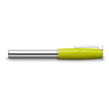 Ink rollerball pen Faber-Castell Loom Piano, 0.7mm, black ink, lime barrel