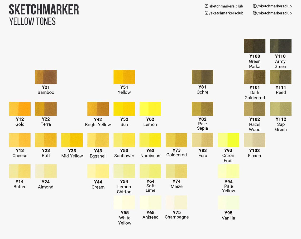 SKETCHMARKER (2 :  ,), :Pale Yellow ( ), : SM-Y094