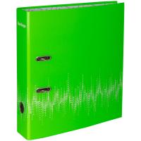 Папка-регистратор Berlingo, 70мм, ламинированная, неоновая зеленая