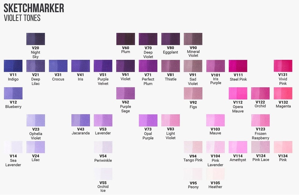 SKETCHMARKER (2 :  ,), :Eggplant (), : SM-V080