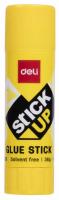 Клей-карандаш Deli Stick UP EA20310 36гр корп.желтый прозрачный дисплей картонный усиленный