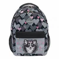 Ученический рюкзак ErichKrause® EasyLine® с двумя отделениями и грудной перемычкой 20L Mimi Dog