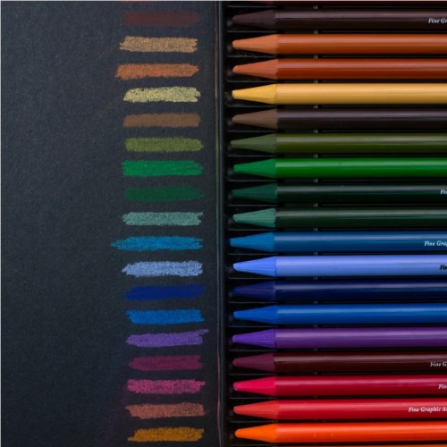 Набор пастельных карандашей монолитов Малевичъ GrafArt, 24 цвета