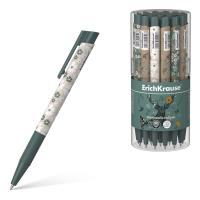 Ручка шариковая автоматическая ErichKrause® Natural Life Matic&Grip,  цвет чернил синий (в тубусе по