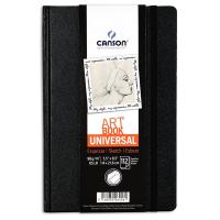 CANSON Universal Блокнот для зарисовок 96г/кв.м 14*21.6см 112л тв.обложка застежка-резинка черный