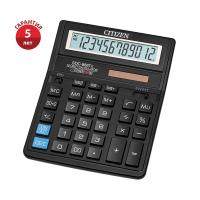 Калькулятор настольный SDC-888TII 12 разрядов, двойное питание, 158*203*31 мм, черный