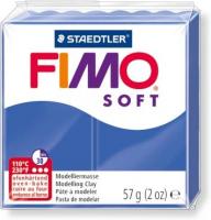 STAEDTLER Пластика (в печке запекаемая масса) Fimo soft  57г, блестящий синий брус