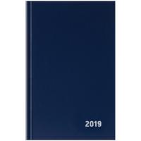 Ежедневник датированный 2019г., A5, 168л., бумвинил, OfficeSpace, синий