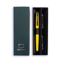Ручка перьевая с конвертером, перо EF 0,4 мм, 2 картриджа (индиго, черный): цедра лимона