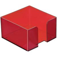 Пластбокс для бумажного блока  9*9*5 тонированный темно-красный ВИШНЯ СТАММ ПЛ51