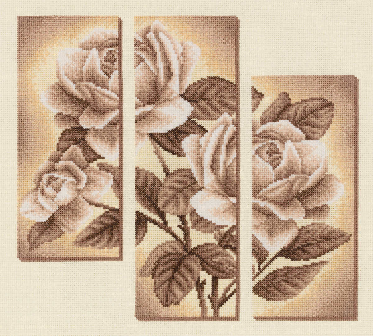 Panna триптих с розами c-1894