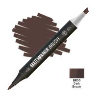 Маркер SKETCHMARKER Brush двухсторонний на спирт.основе цв.BR50 Темно коричневый Маркер SKETCHMARKER Brush двухсторонний на спирт.основе цв.BR50 Темно коричневый