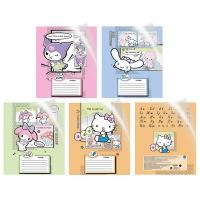 Тетрадь Hello Kitty and Friends в дополнительной ПВХ обложке, формат А5, на скрепке, 18 листов