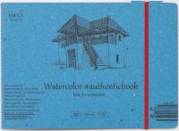 Скетчбук SM-LT Authenticbook Watercolor 280г/м2 24,5x18,3см 12л белый сшивка на резинке