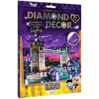 Картина из страз и глиттера Danko toys «Diamond decor. Мост», комплект страз, карандаш-аппликатор, г