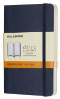 Блокнот Moleskine CLASSIC SOFT Pocket 90x140мм 192стр. линейка мягкая обложка синий сапфир