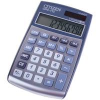 Калькулятор карманный Citizen CPC-112, 12 разр., двойное питание, 72*120*9мм, серебристый