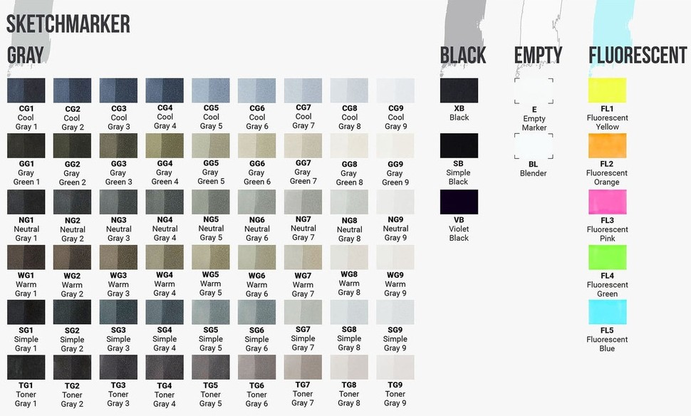 SKETCHMARKER (2 :  ,), :Simple Gray 3 (  3), : SM-SG03