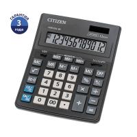 Калькулятор настольный Citizen Business Line CDB1201-BK, 12 разрядов, двойное питание, 155*205*35мм,