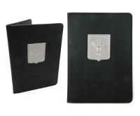 Обложка для паспорта CE-6024/CB-390 ПАСПОРТ черный с металлическим гербом (2/2/500)