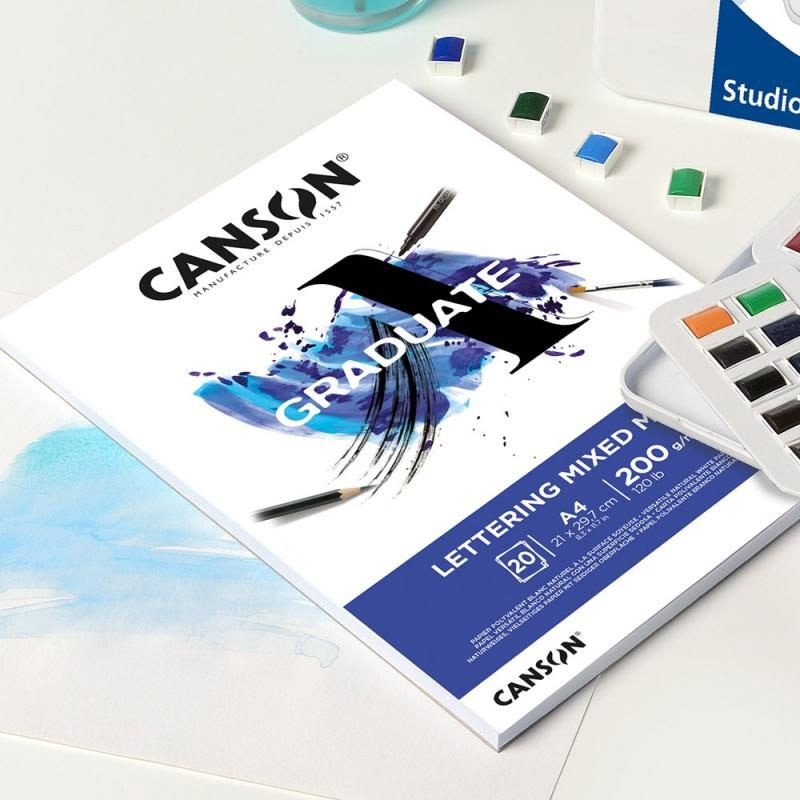 CANSON Graduate LETTERING MIX MEDIA  A4  20  200 