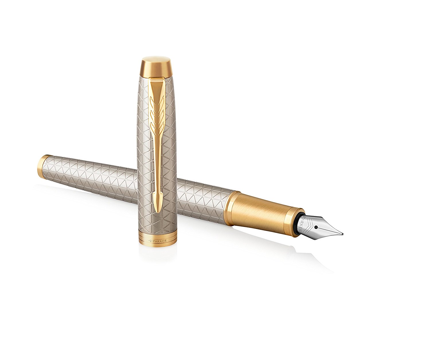   Parker IM Premium, F222,: Shiny Chrome, : F