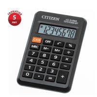 Калькулятор карманный Citizen LC-310NR, 8 разр., питание от батарейки, 69*114*14мм, черный