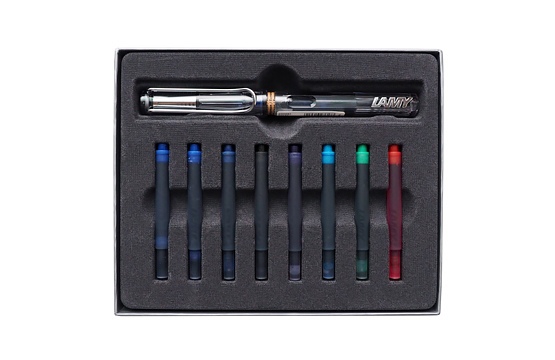 LAMY vista/safari –перьевые ручки в комплекте с разноцветными картриджами