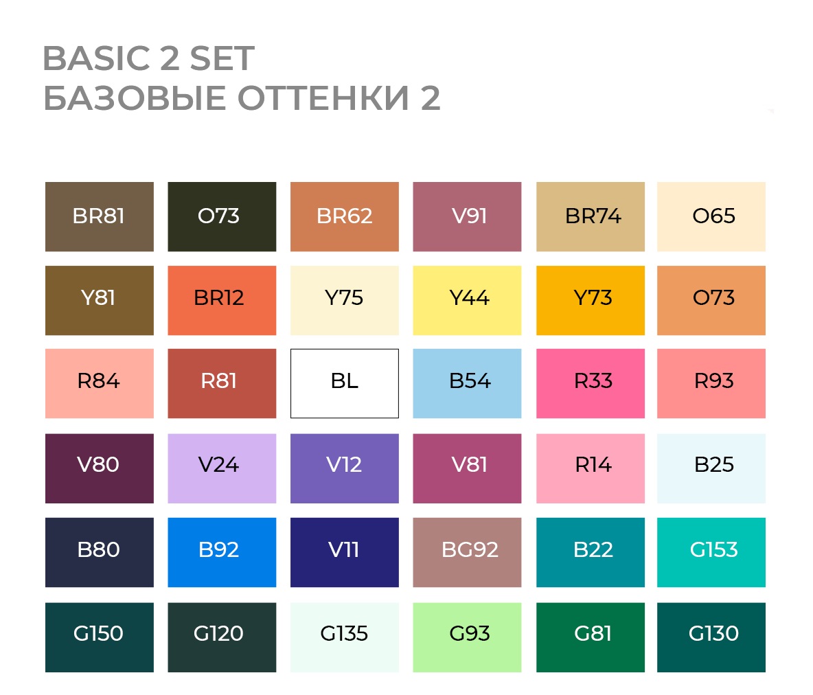   SKETCHMARKER  Basic 2 set 36 -    2 (36  +  )