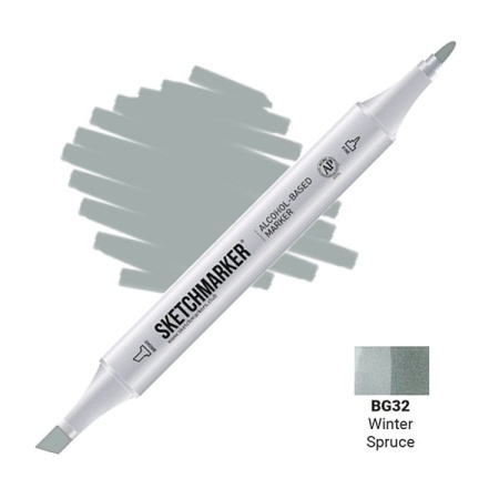 SKETCHMARKER (2 ����:������ � ������,),���� �������:Winter Spruce (������ ���), �������: SM-BG032
