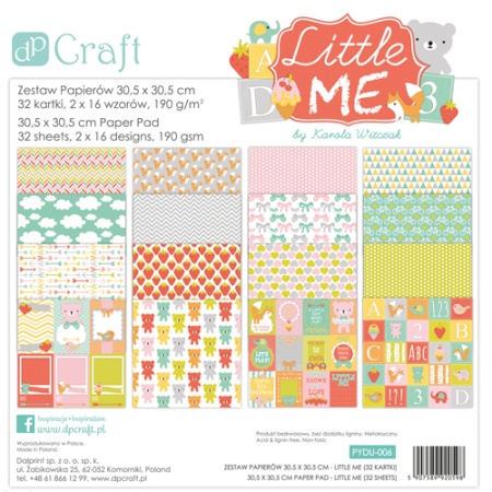 ����� ������ 15,2 � 15,2 �� DP CRAFT PAPEROLOGY LITTLE ME 32 �����