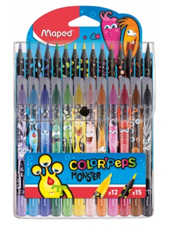   : 12 , 15  .    MAPED COLOR'PEPS MONSTER, 9