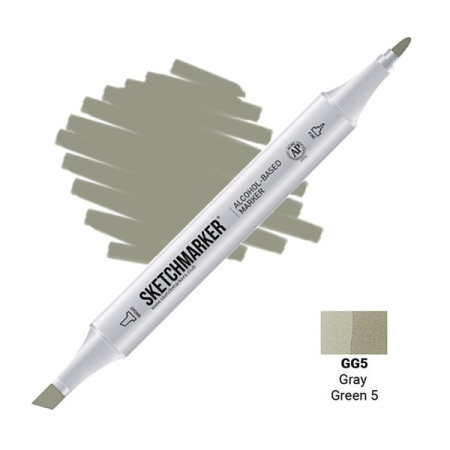 SKETCHMARKER (2 ����:������ � ������,),���� �������:Gray Green 5 (���� ������ 5), ���: SM-GG05