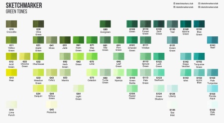 SKETCHMARKER (2 :  ,), :Palm Green ( ), : SM-G061