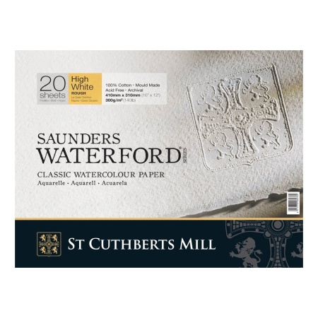 ���� ��� �������� Saunders Waterford Rough Block High White  300 g/m? 410x310mm  (20 ������)