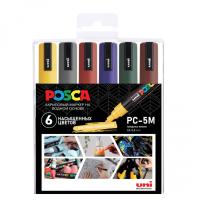   POSCA PC-5M  , 6 ,   